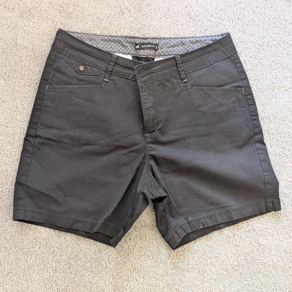 Lee Natural Fit Shorts, Black , Size 10